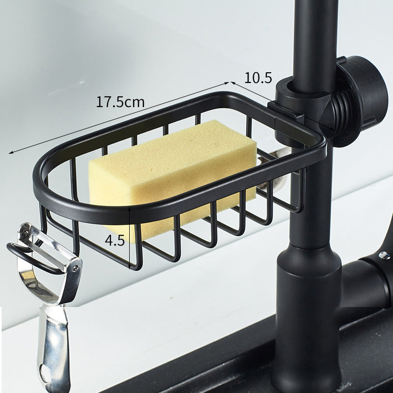 Shower holder for Shampoo & Soap – Stainless Steel – Silver or Black – No Drilling | Stornfield