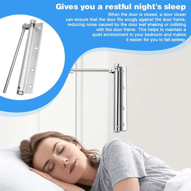Stornfield | Automatic door hinge with self-reset – Safe & Quiet
