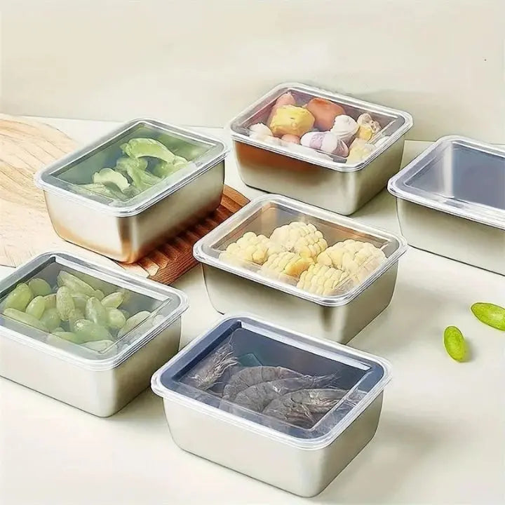 Stornfield | Stainless steel can with lid – stackable & leak-proof