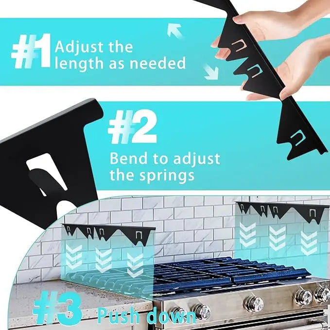 Stornfield | Telescopic cover strips made of stainless steel for stove gaps