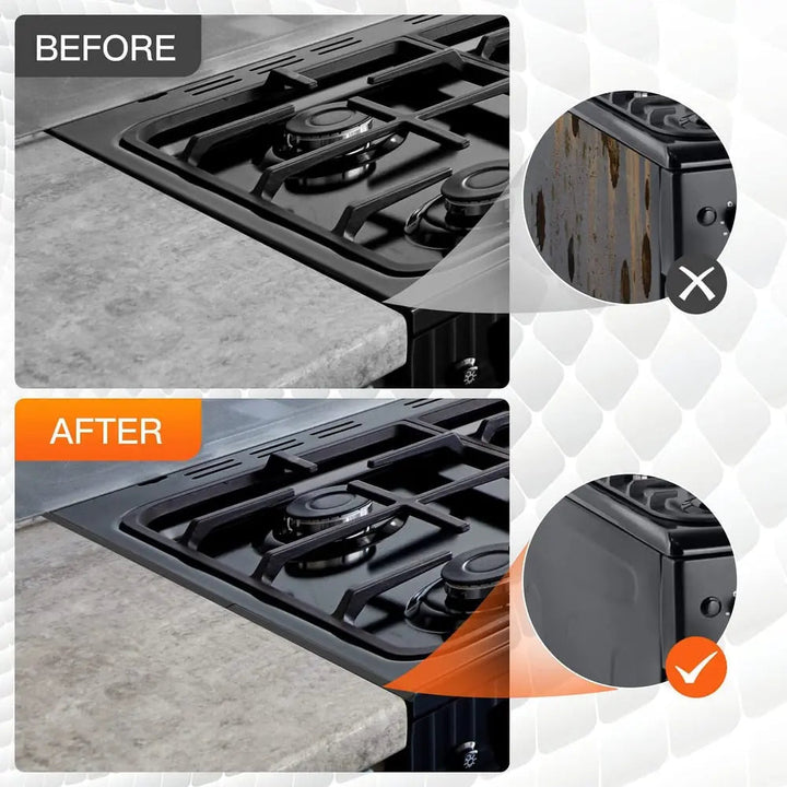 Stornfield | Telescopic cover strips made of stainless steel for stove gaps