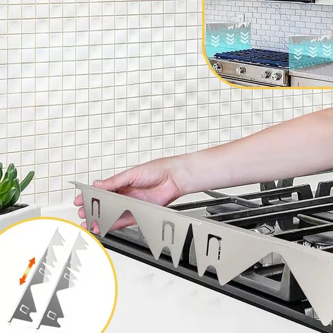 Stornfield | Telescopic cover strips made of stainless steel for stove gaps