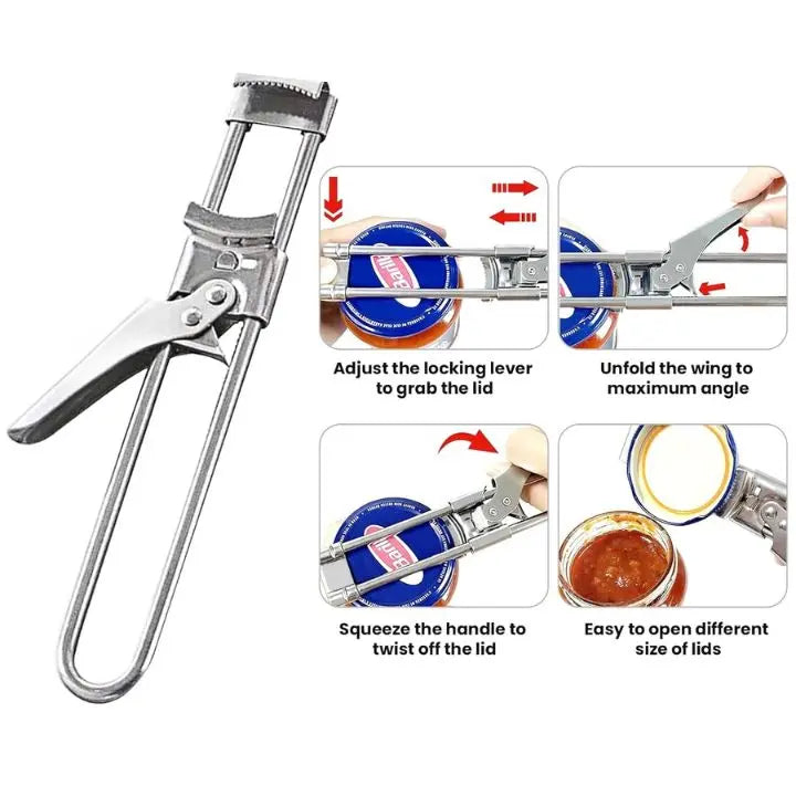 Stornfield | Adjustable Stainless Steel Lid Opener