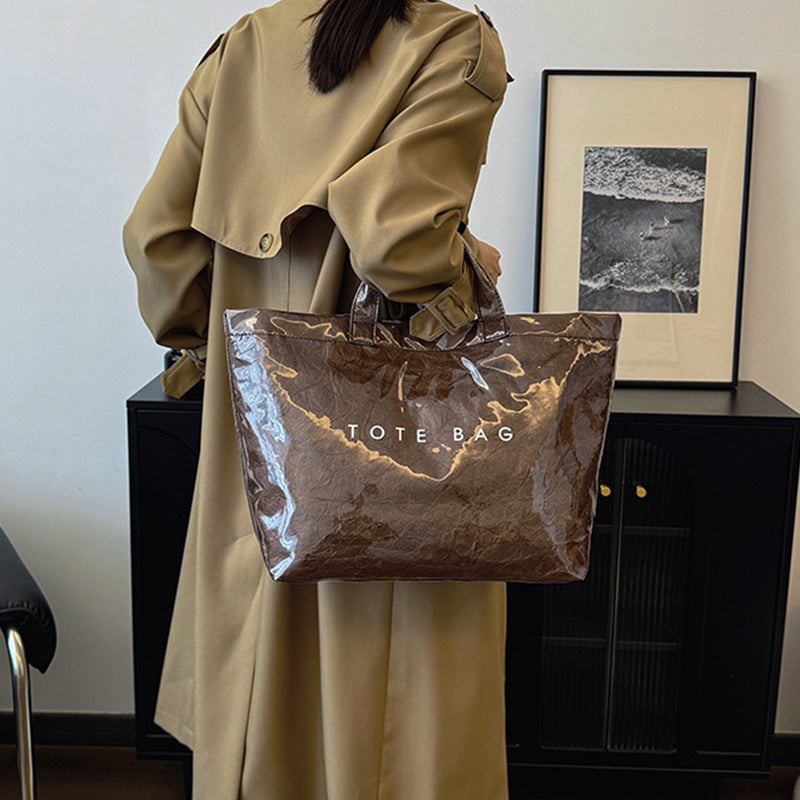 Women Letter Print Tote Bag | Stornfield