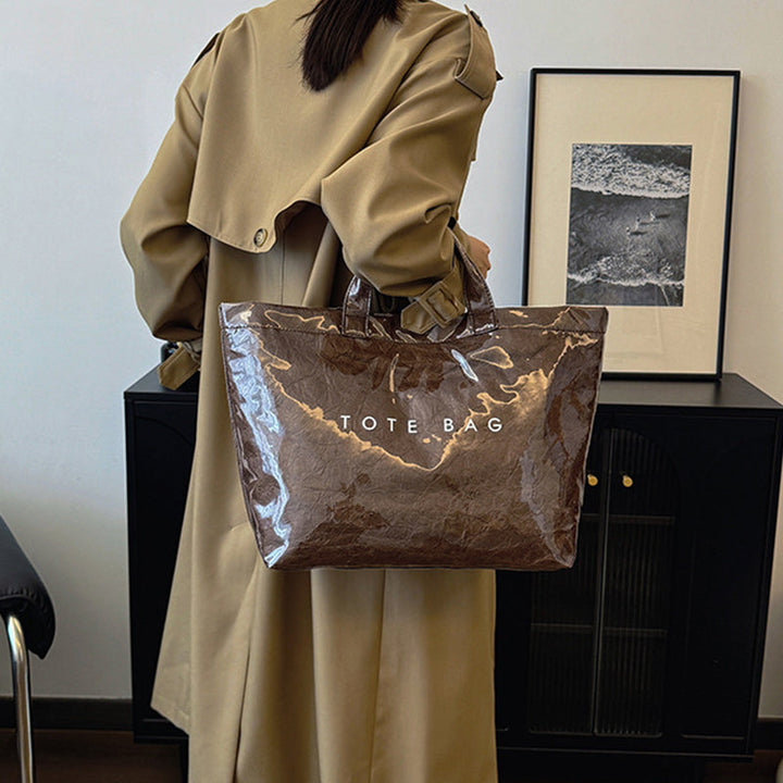 Women Letter Print Tote Bag | Stornfield