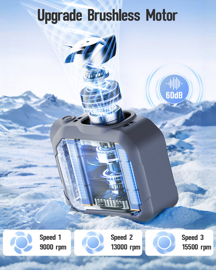 10000mAh Waist fan,Portable Belt Clip on Personal Fan | Stornfield