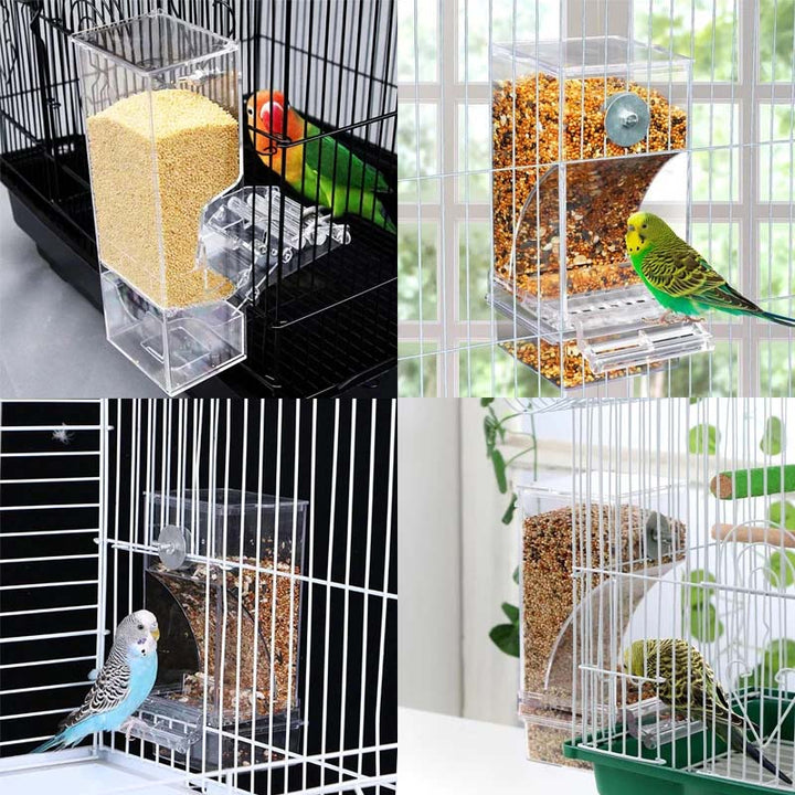 Automatic overflow protection Transparent bird feeder | Stornfield