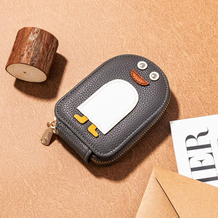 PU wallet for credit card and cute penguins | Stornfield