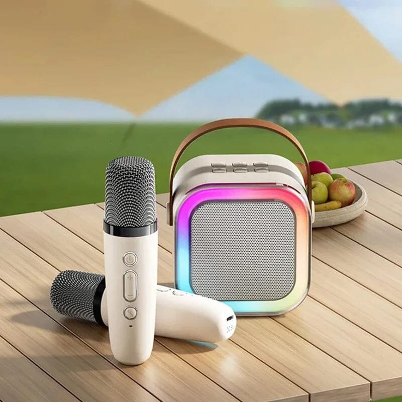 Mini Karaoke Machine with wireless microphones | Stornfield