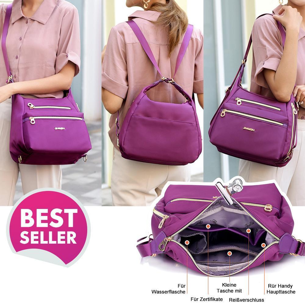 Bag with double zippers, backpack, handbag and crossbody bag | Stornfield