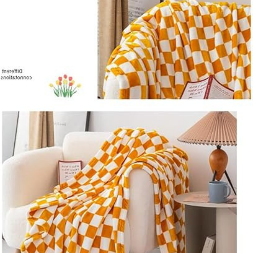 Stornfield | Stylish blanket in checkered pattern for your home