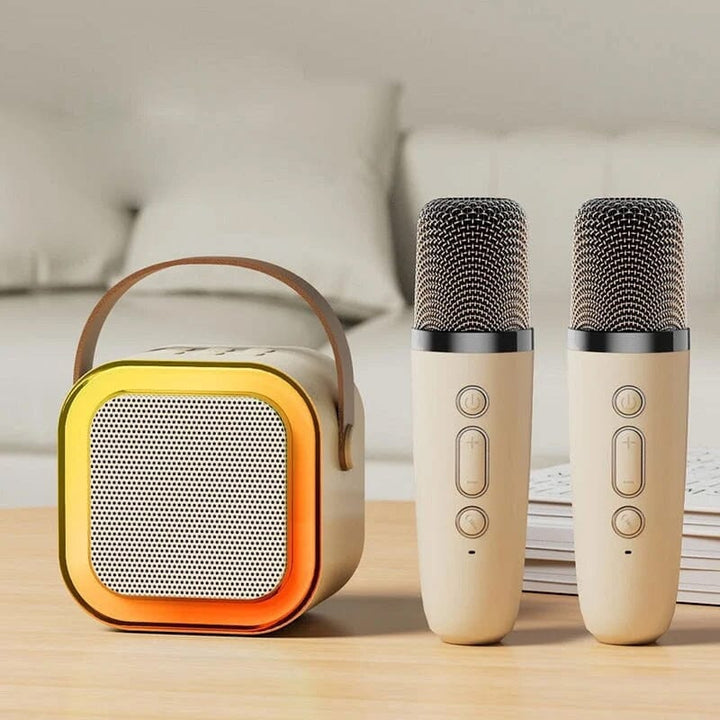 Mini Karaoke Machine with wireless microphones | Stornfield