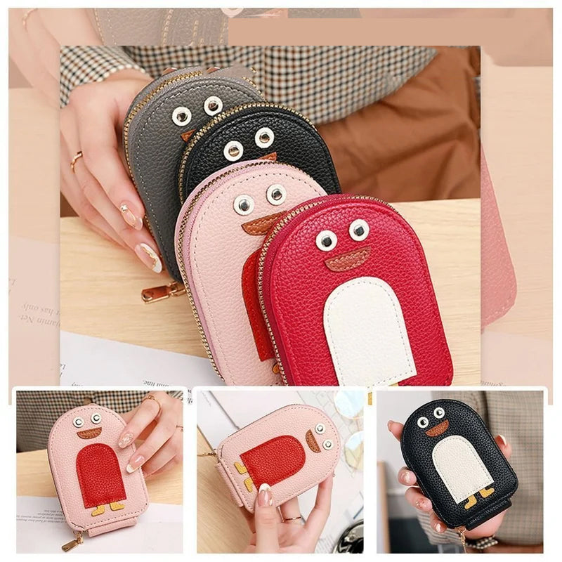 PU wallet for credit card and cute penguins | Stornfield