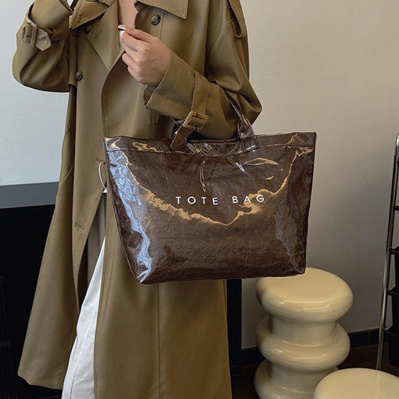 Women Letter Print Tote Bag | Stornfield