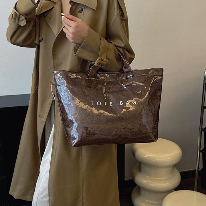 Women Letter Print Tote Bag | Stornfield