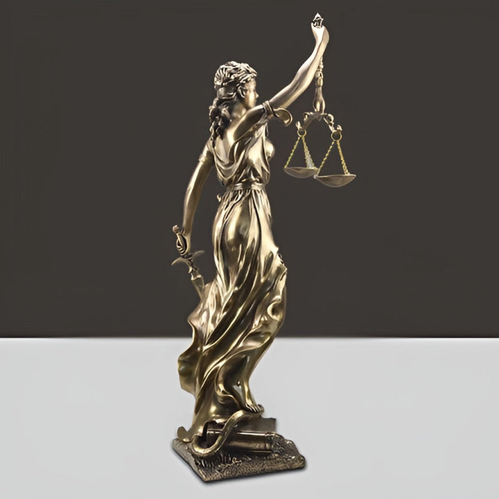 Statue of the Goddess of Justice – An elegant decorative sculpture of Justitia | Stornfield