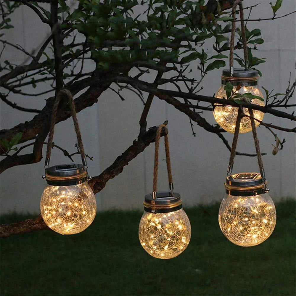 Solar Mason Jar Lamp - Lunara | Stornfield