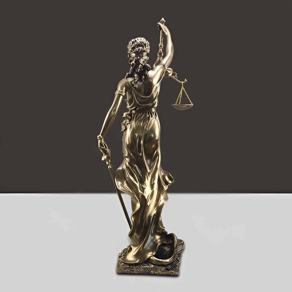 Statue of the Goddess of Justice – An elegant decorative sculpture of Justitia | Stornfield