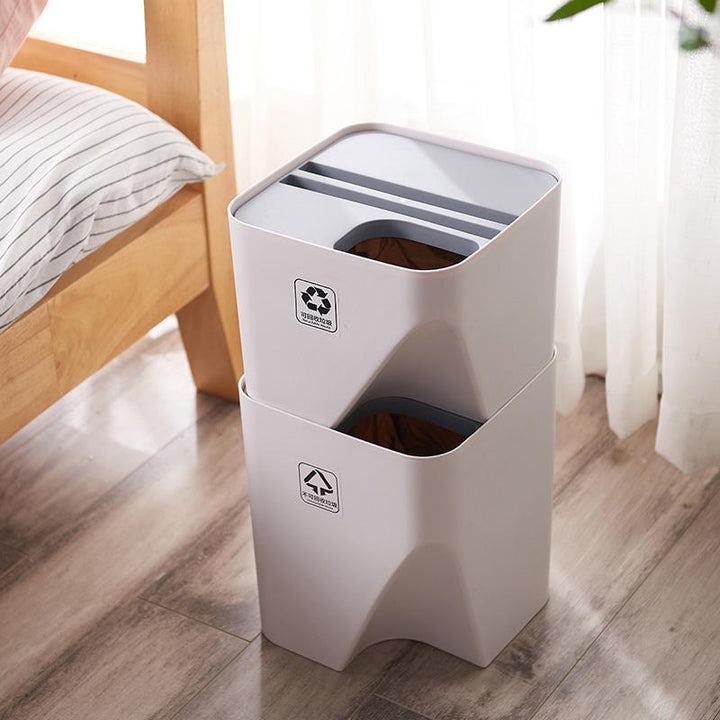 Household Stacked Folding Trash Bins | Stornfield