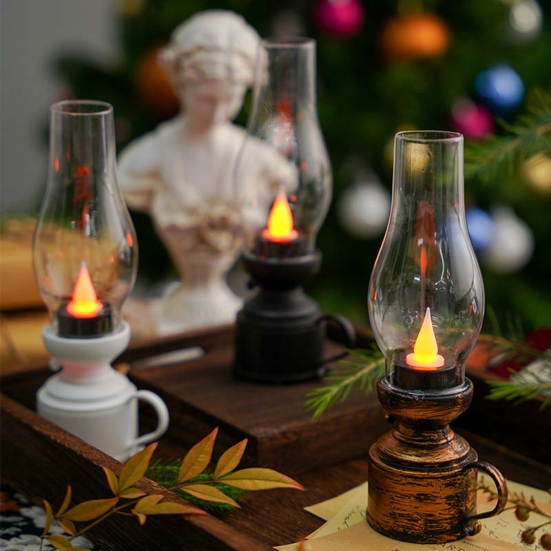 Electronic LED Vintage Oil Lamp | Stornfield
