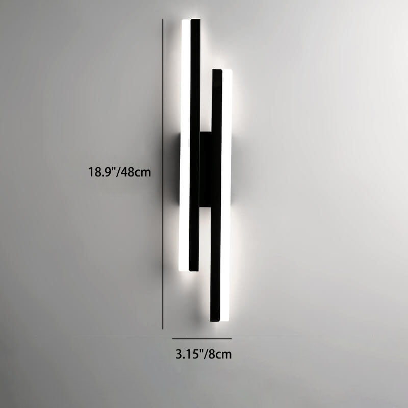 Stornfield | LuxLine Modern LED Wall Light | Minimalist Design | Iron & Acrylic | Dimmable Light