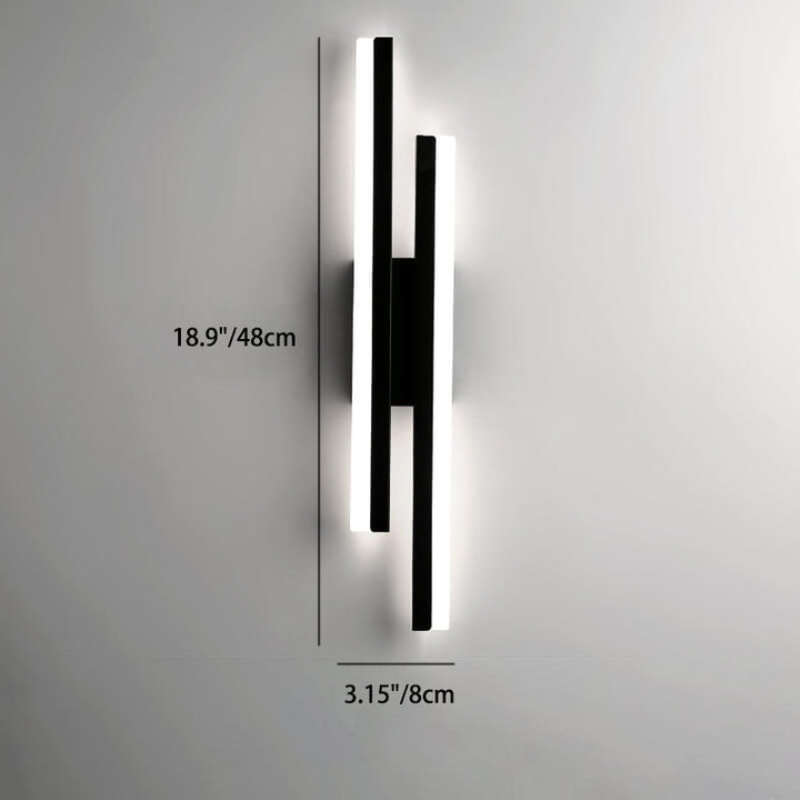 Stornfield | LuxLine Modern LED Wall Light | Minimalist Design | Iron & Acrylic | Dimmable Light