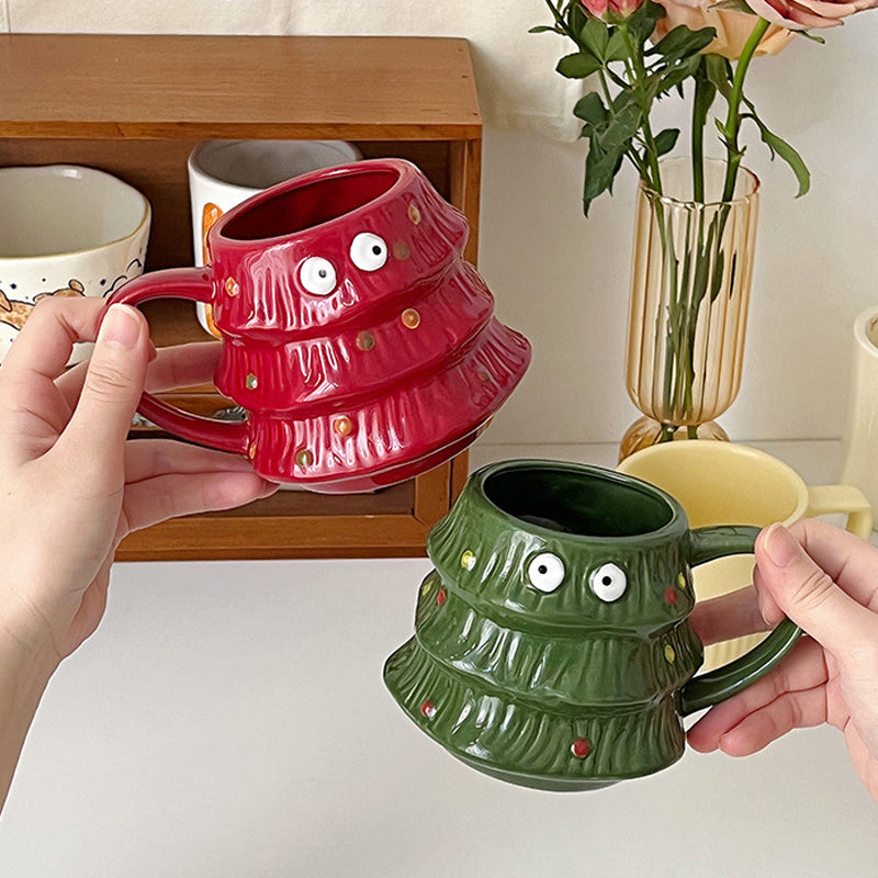 Creative Big Eyes Christmas Tree Mug | Stornfield