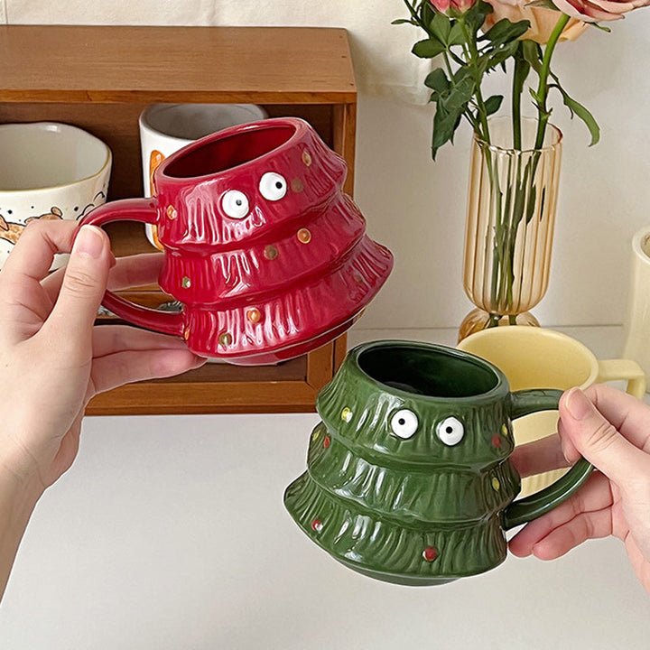 Creative Big Eyes Christmas Tree Mug | Stornfield