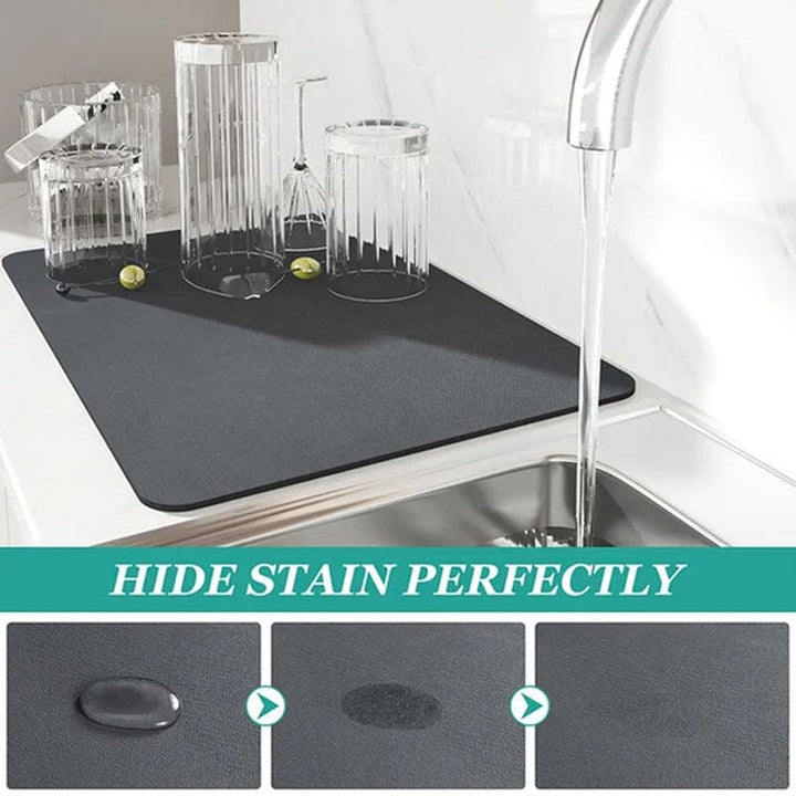 Kitchen Super Absorbent Draining Mat, Quick Dry Dish Coffee Mat | Stornfield