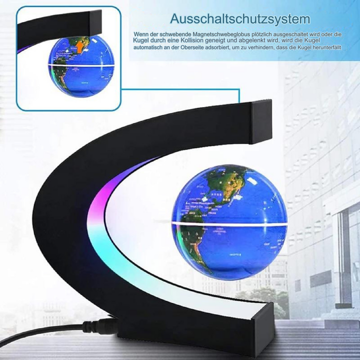 Stornfield | Armstrong | Magnetic Levitation Floating Globe Lamp with LED World Map