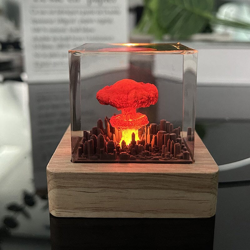 Resin Lamp With Explosive Bombs | Stornfield