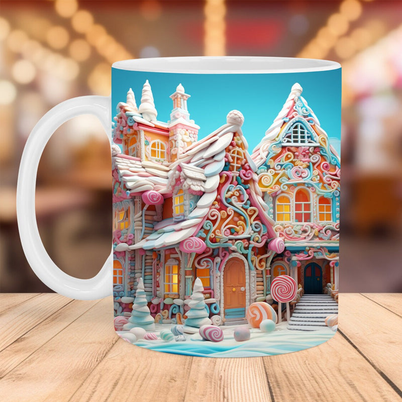 Christmas 3D Gingerman Ceramic Coffee Mug | Stornfield