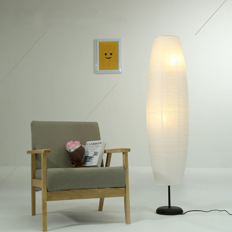 Modern floor lamp with double lampshade – LumiTwins design lamp 137 cm high | Stornfield