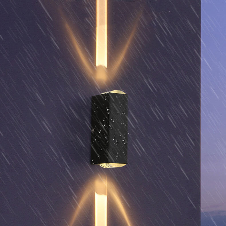 Stornfield | Modern Waterproof LED Outdoor Wall Light | Rectangular Up/Down Aluminum Fixture