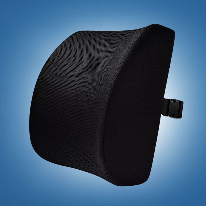 DriveEase | Car Lumbar Support Cushion - Memory Foam Relief - Breathable Mesh - Ideal for Journeys and Long Drives Stornfield