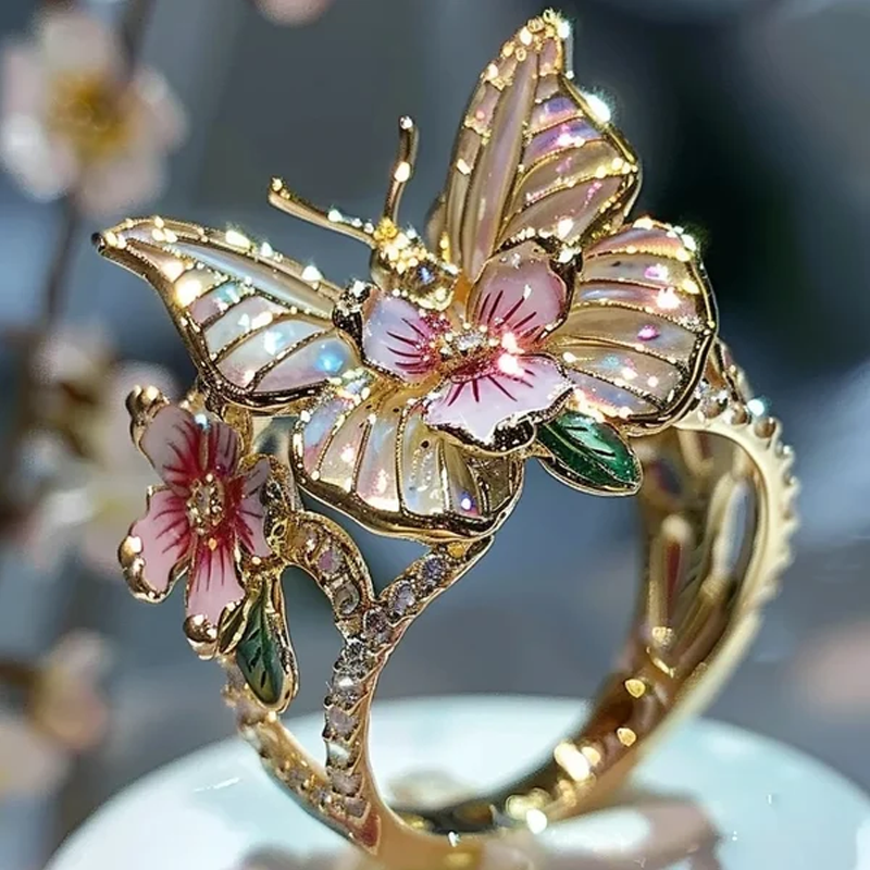 Butterfly flower ring | Stornfield