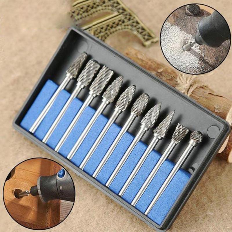 10 in 1 Tungsten Steel Grinding Head (10PCS) | Stornfield