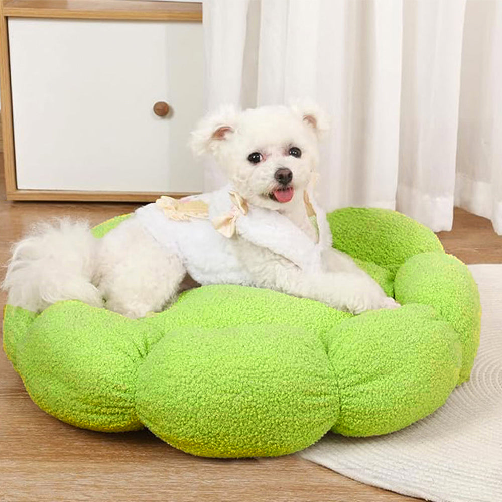 Stornfield | Flower Heat Washable Decorative Dog and Cat Bed with Full Support