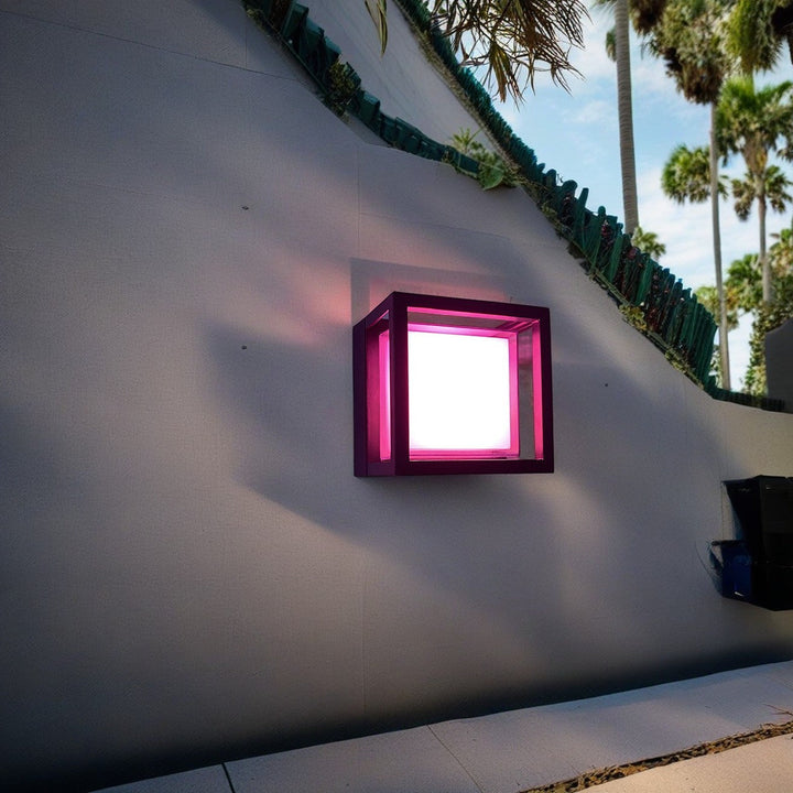 Modern Minimalist Waterproof Square Aluminum Acrylic LED Outdoor Wall Sconce Lamp For Garden | Stornfield
