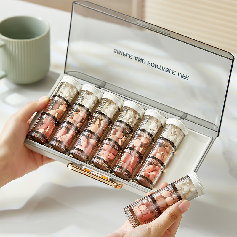 High-Capacity Portable Weekly Pill Organizer | Stornfield