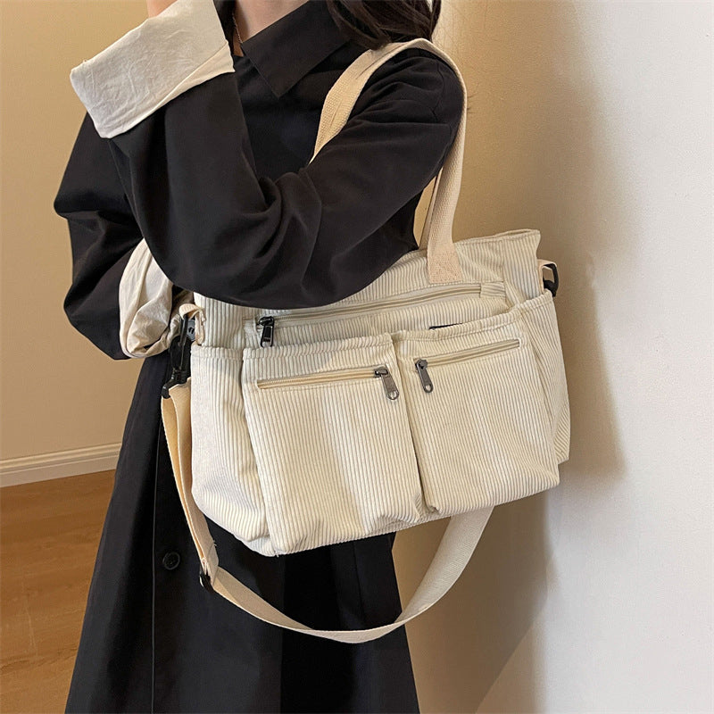 Corduroy Tote Bag, One Color | Stornfield