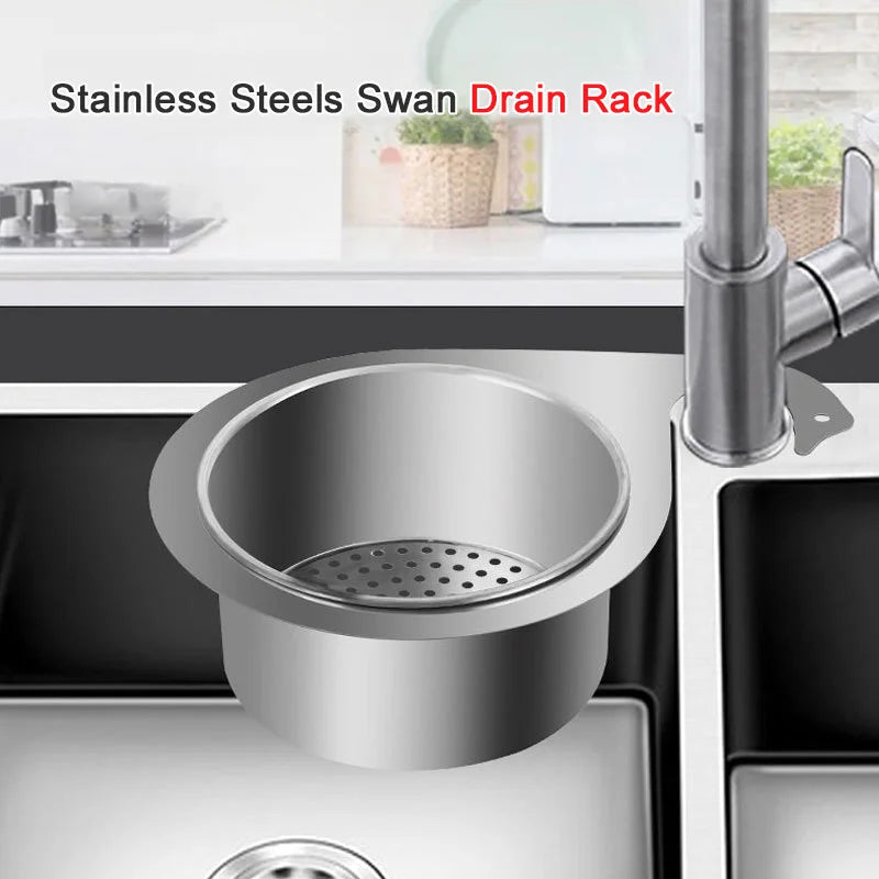 Stornfield | Swan-Shaped Stainless Steel Sink Drain Basket