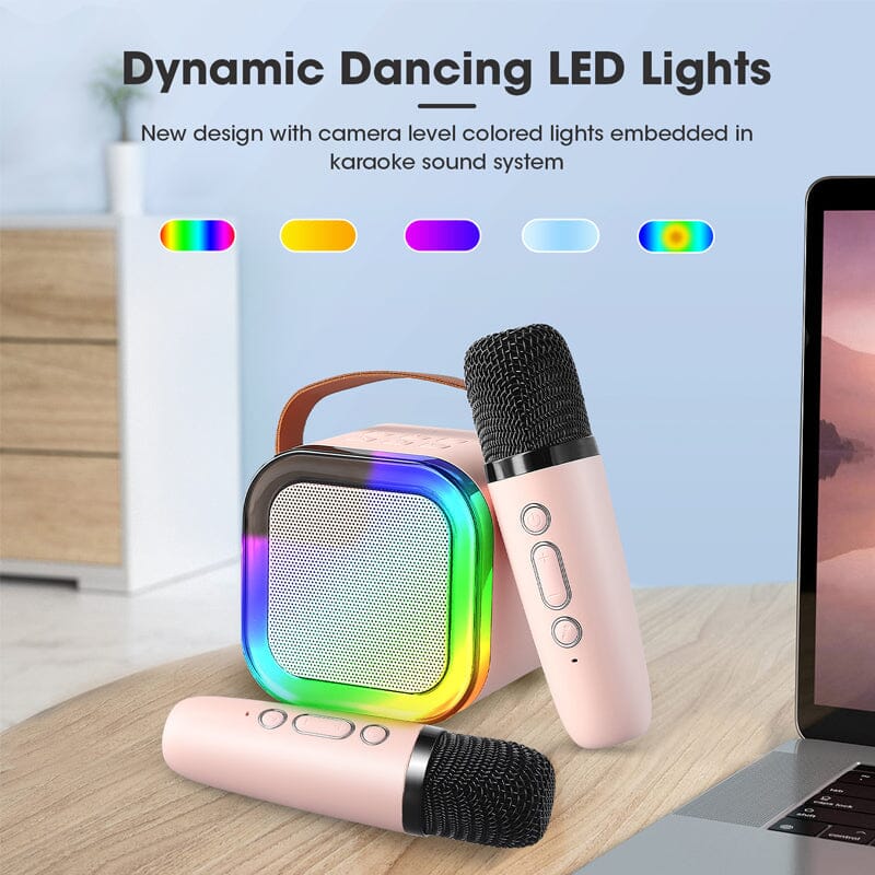 Mini Karaoke Machine with wireless microphones | Stornfield
