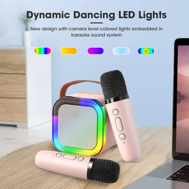 Mini Karaoke Machine with wireless microphones | Stornfield