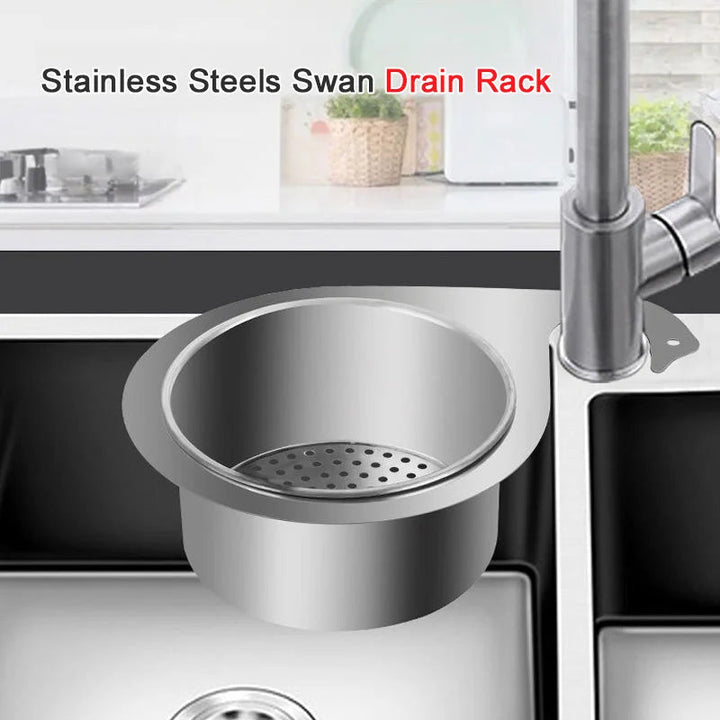 Stainless Steel Swan Sink Strainer Basket | Stornfield