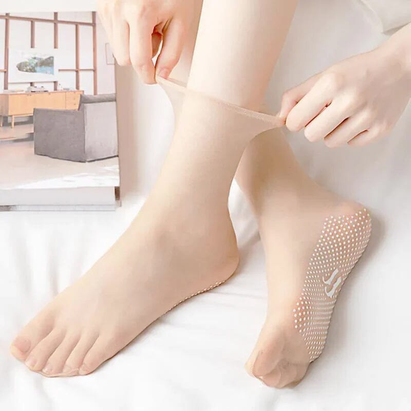 Invisible, Non-slip Crystal Silk Socks | Stornfield
