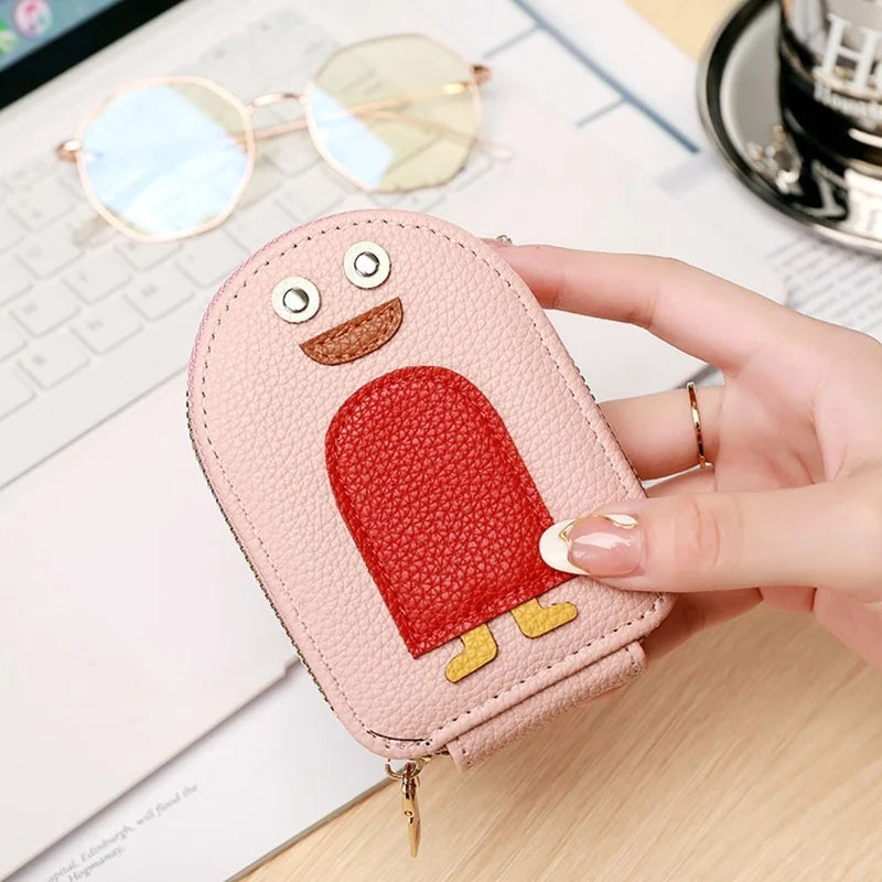 PU wallet for credit card and cute penguins | Stornfield