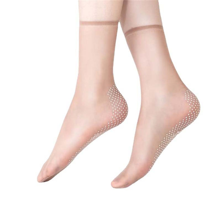 Spring Summer Invisible Non-Slip Crystal Silk Socks | Stornfield
