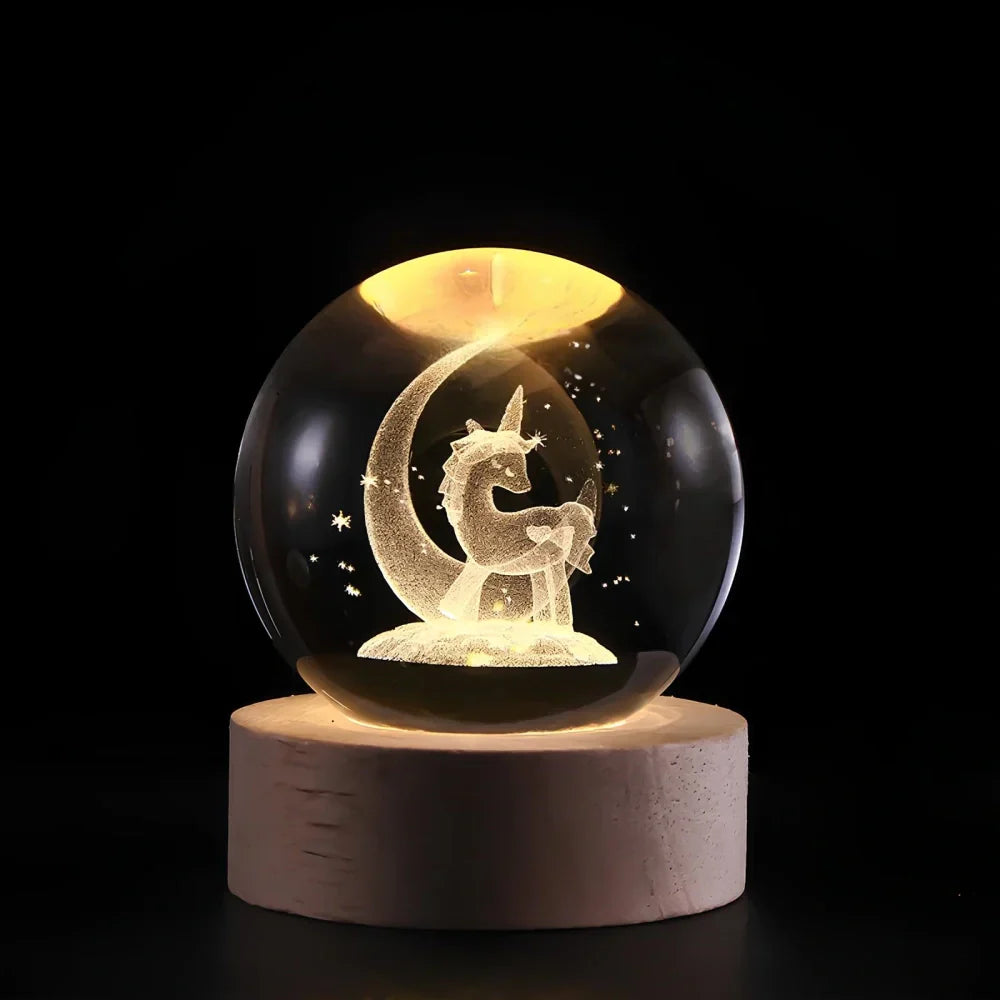 3D Engraved Crystal Sphere - Celestia | Stornfield