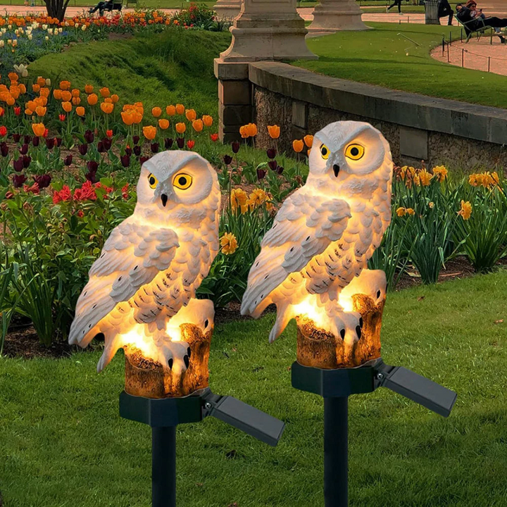 Solar Garden Lamp Uilux – Wireless Outdoor Lamp powered by Solar Energy with Owl Design | Stornfield